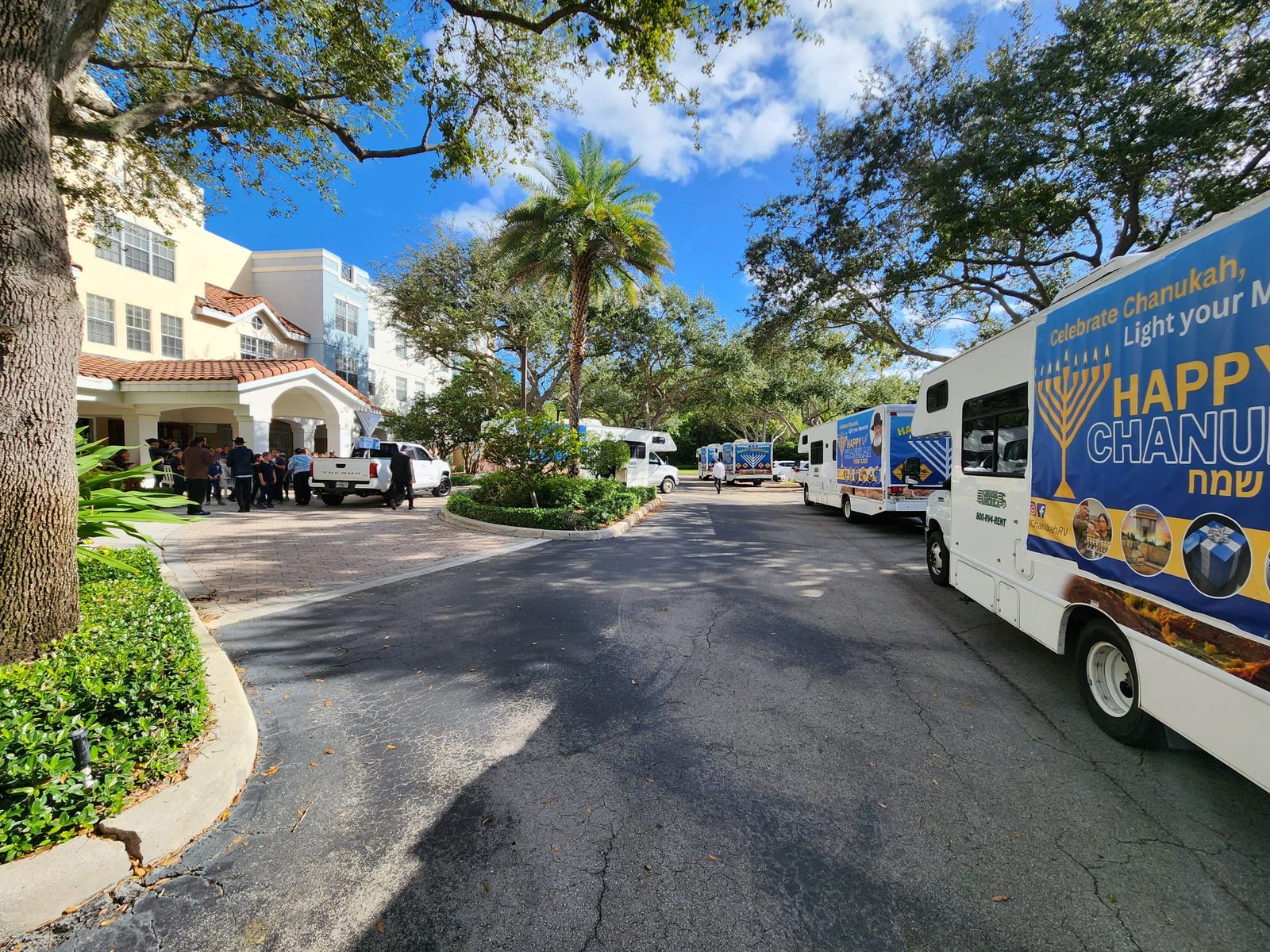 Mitzvah Tank Fleet in a landscaped senior community setting